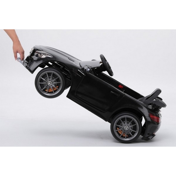 Продукт Акумулаторна кола  Mercedes Benz GT R Licensed 12V,MP3, с меки гуми и кожена седалка, 4X4  - 0 - BG Hlapeta